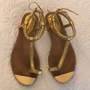 Isola gold rope sandal